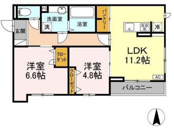 ウェルフィールドの物件間取画像